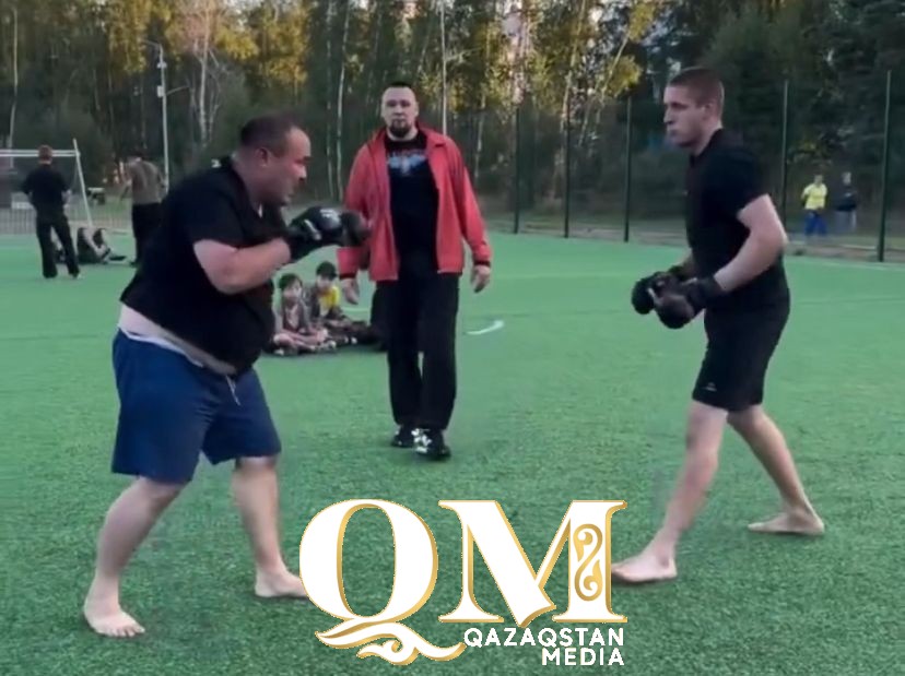 Бойцовские спарринги организовал врач из Петропавловска на уличной спортплощадке