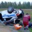 Двое полицейских попали в аварию на трассе в СКО