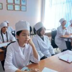 Петропавлдағы медициналық колледж ұжымы мен студенттері Жолдауды бір кісідей тыңдады