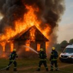 Загадочная смерть троих человек. Спасатели рассказали, как тушили пожар в Полтавке в СКО