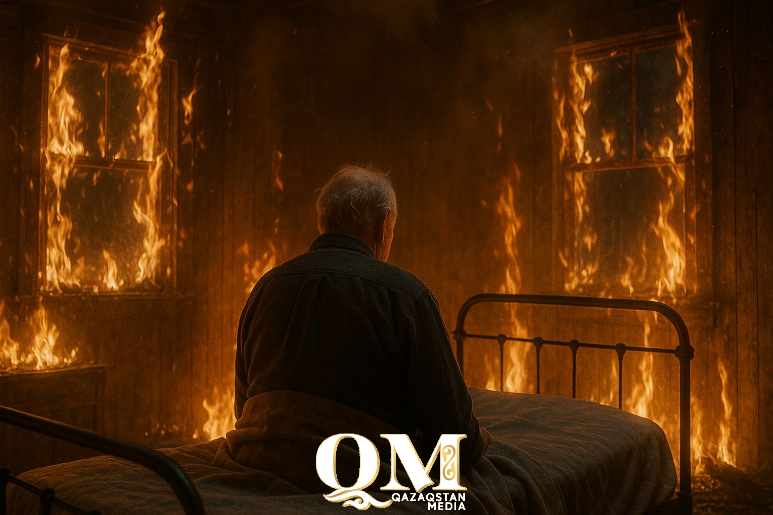 83-летний пенсионер сгорел в частном доме в районе М. Жумабаева СКО
