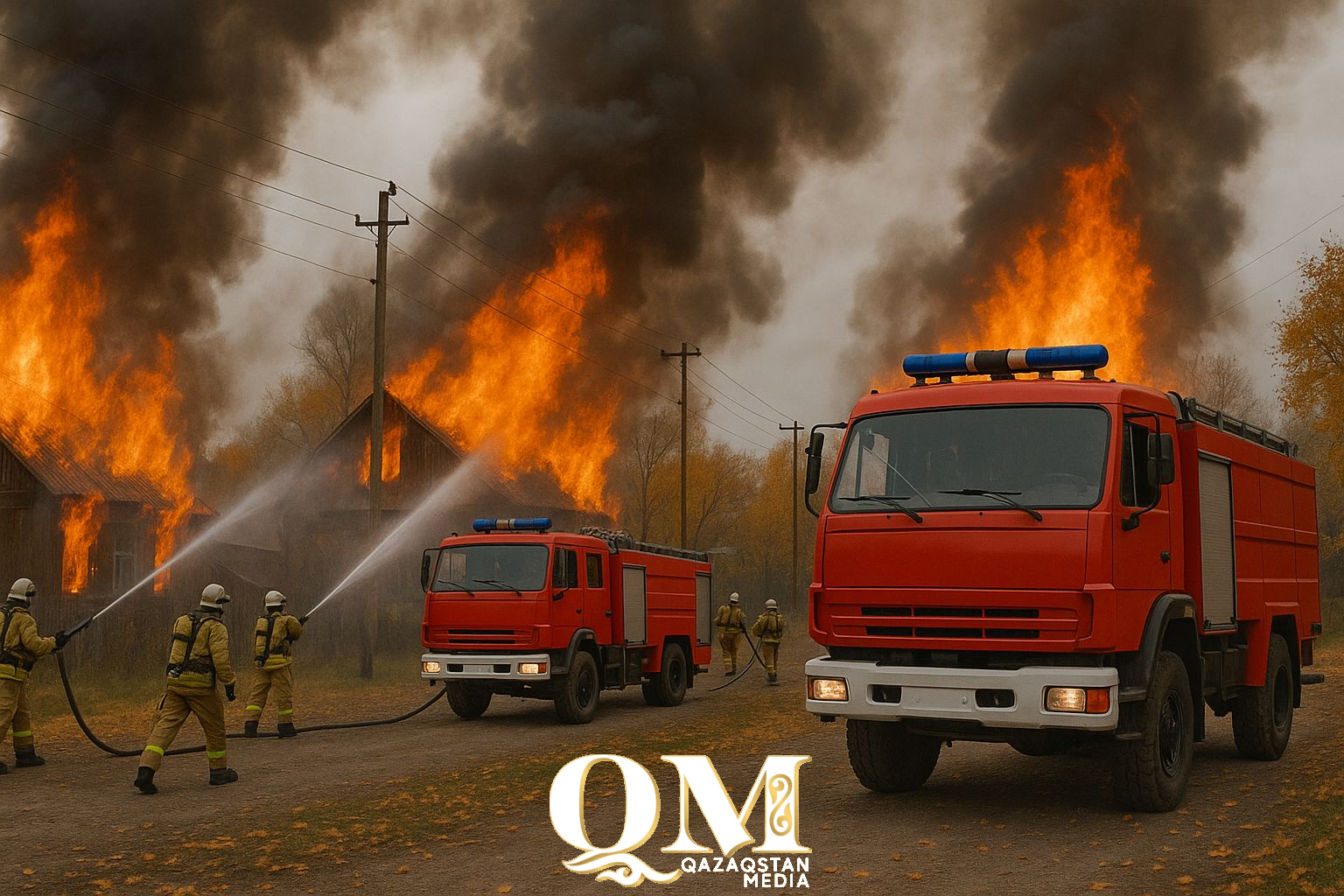 Приехал на заработки и сгорел при пожаре 47-летний мужчина в Айыртауском районе СКО