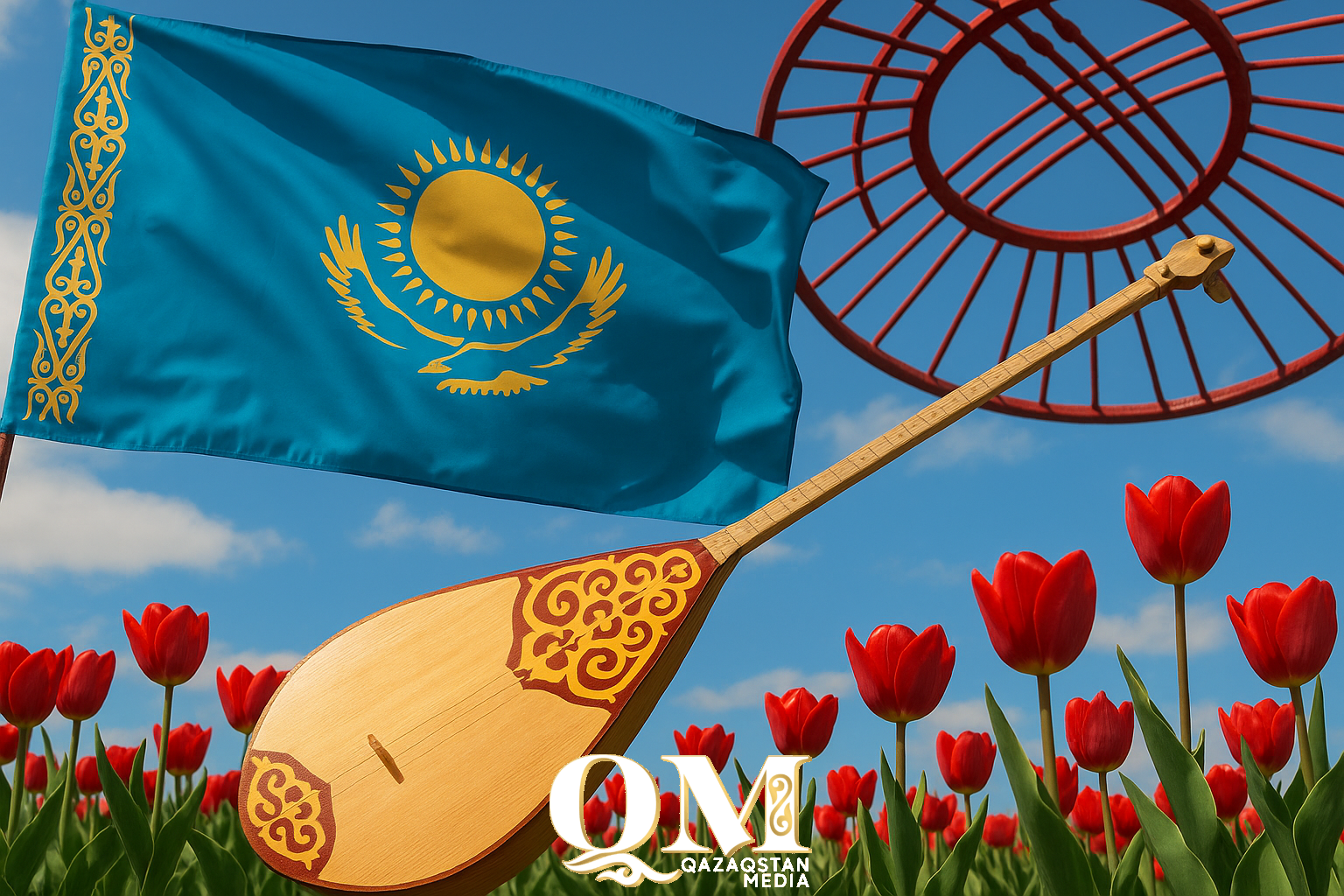 «Алға, Қазақстан!», домбыра и шаңырақ: новые национальные символы утвердили в Казахстане