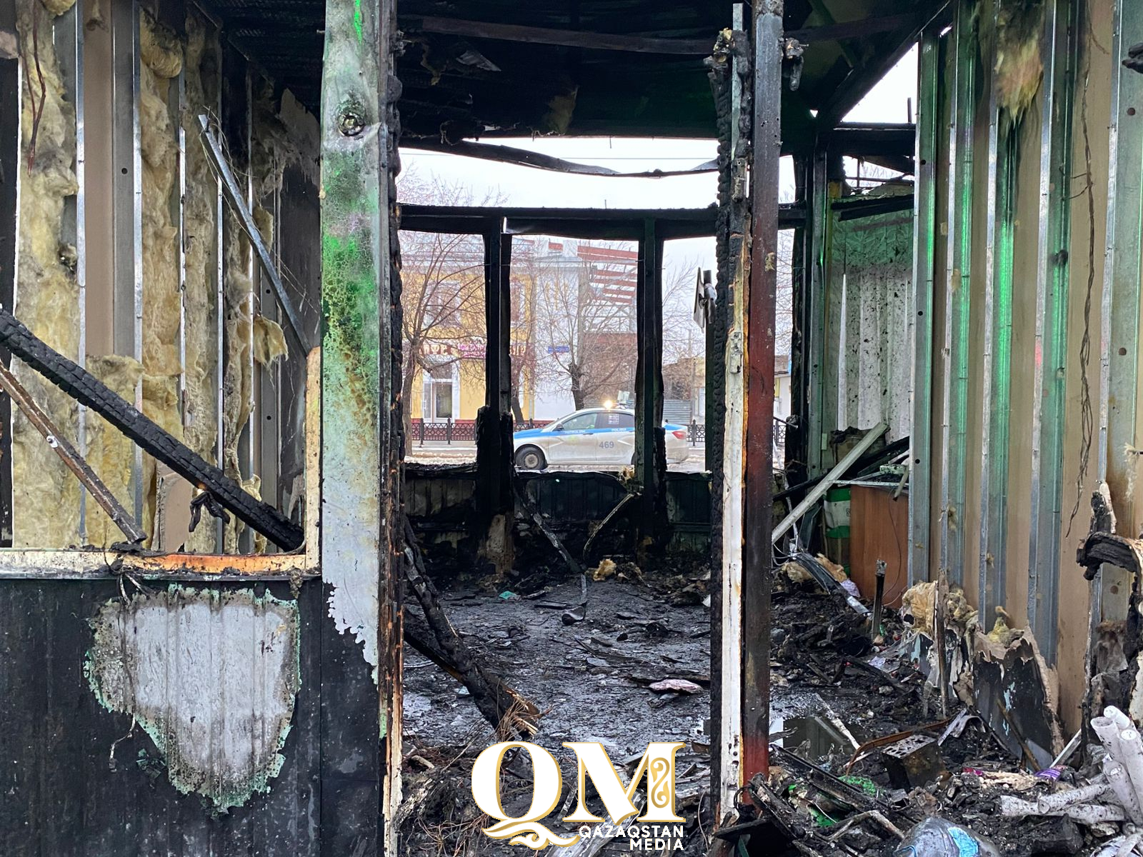 Причину пожара в бутиках в Петропавловске назвали спасатели