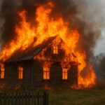 Трагическое утро в селе Рузаевке СКО: пожар унес жизнь молодого мужчины