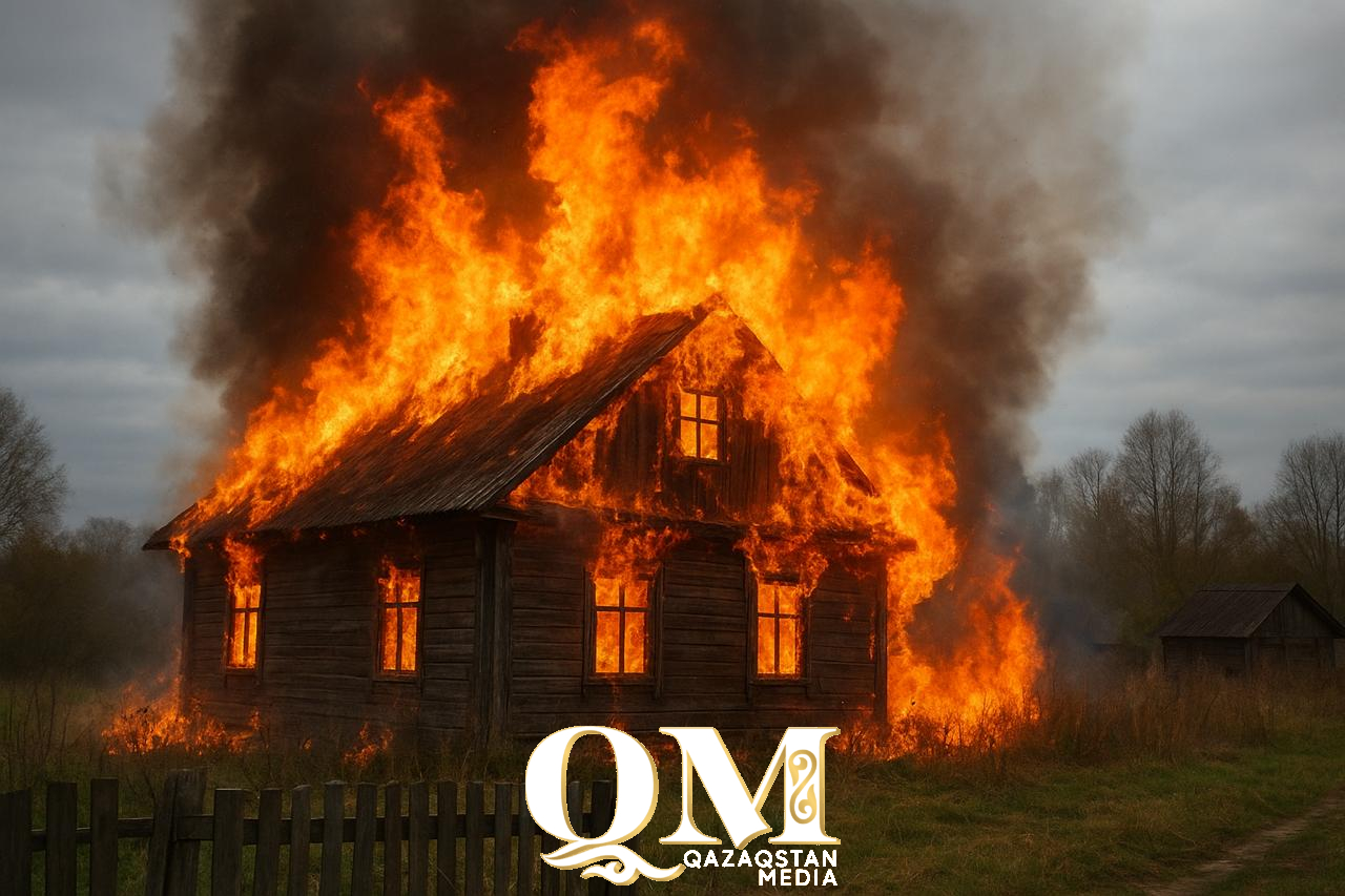 Трагическое утро в селе Рузаевке СКО: пожар унес жизнь молодого мужчины