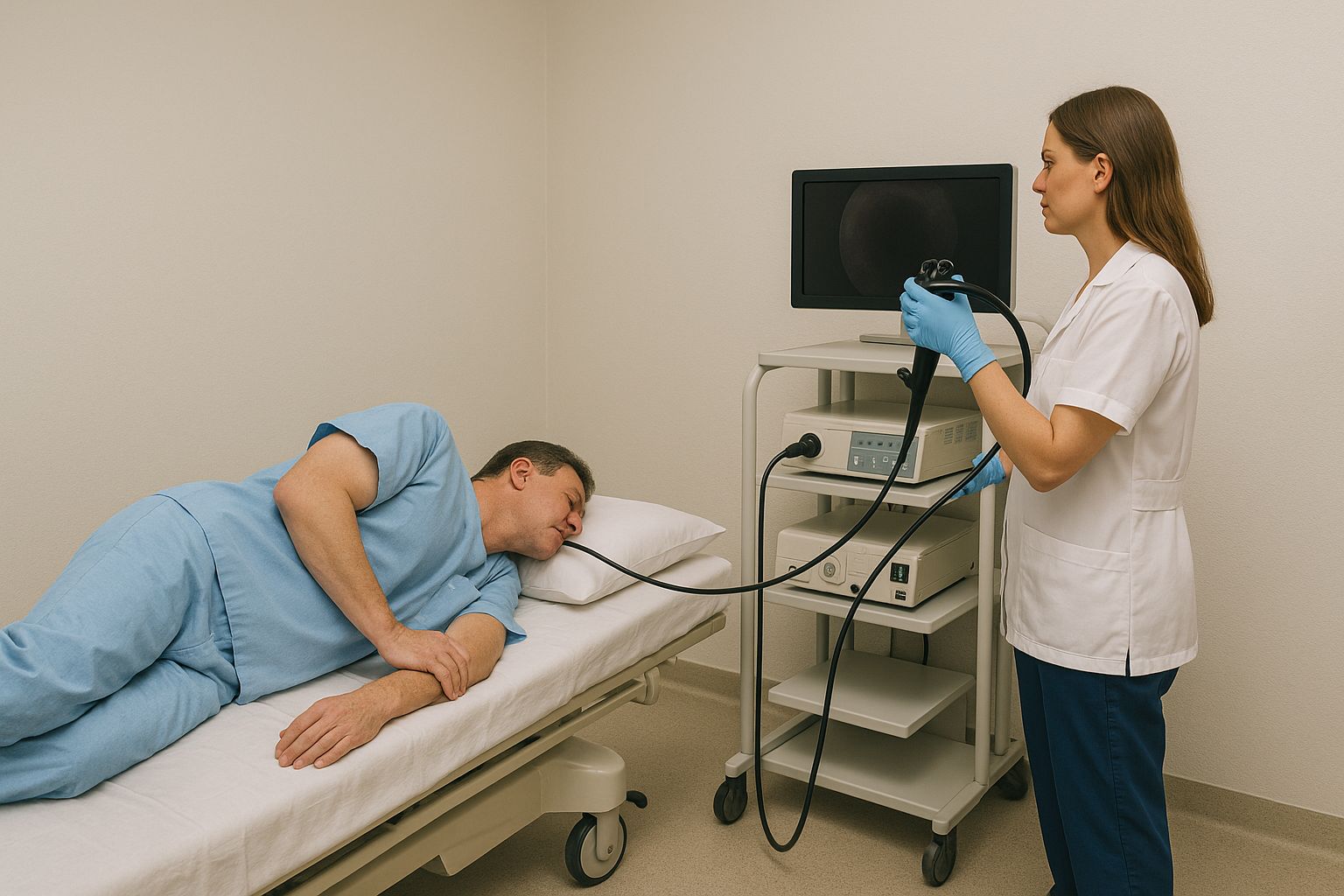 Пациент умер процедуры ФГДС в райцентре Северо-Казахстанской области ЧП произошло утром 24 октября в кабинете эндоскопических исследований центральной районной больнице района Шал акына СКО. 44-летний мужчина скончался после обычной процедуры. Пациенту стало плохо, когда начали извлекать эндоскоп. По словам врачей, он потерял сознание и перестал дышать. В течение часа его пытались реанимировать, но не смогли. - У пациента были жалобы на боли в грудной клетке, усиливающиеся при глубоком дыхании, головные боли, которые беспокоили его восемь лет. Он самостоятельно принимал нестероидные противовоспалительные средства, - рассказали в ЦРБ. На диспансерном учете мужчина не состоял, а в поликлинику и вовсе не обращался пять лет. - Спасти пациента не удалось из-за тяжелого заболевания. У него оказалась расслаивающая аневризма аорты, не выявленного ранее и приведшего к декомпенсации состояния в виде расслоения аневризмы и тампонады сердечной сумки в момент проведения исследования, - добавили врачи. Смерть пациента прокомментировали и в полицейском ведомстве региона. - Сообщение о смерти мужчины поступило в отдел полиции района Шал акына из районной больницы. По данному факту возбуждено уголовное дело. Проводятся все необходимые следственные мероприятия, направленные на объективное исследование всех обстоятельств дела, - пояснили в пресс-службе департамента полиции Северо-Казахстанской области. Специалиста, который проводил процедуру, от работы отстранять не стали.