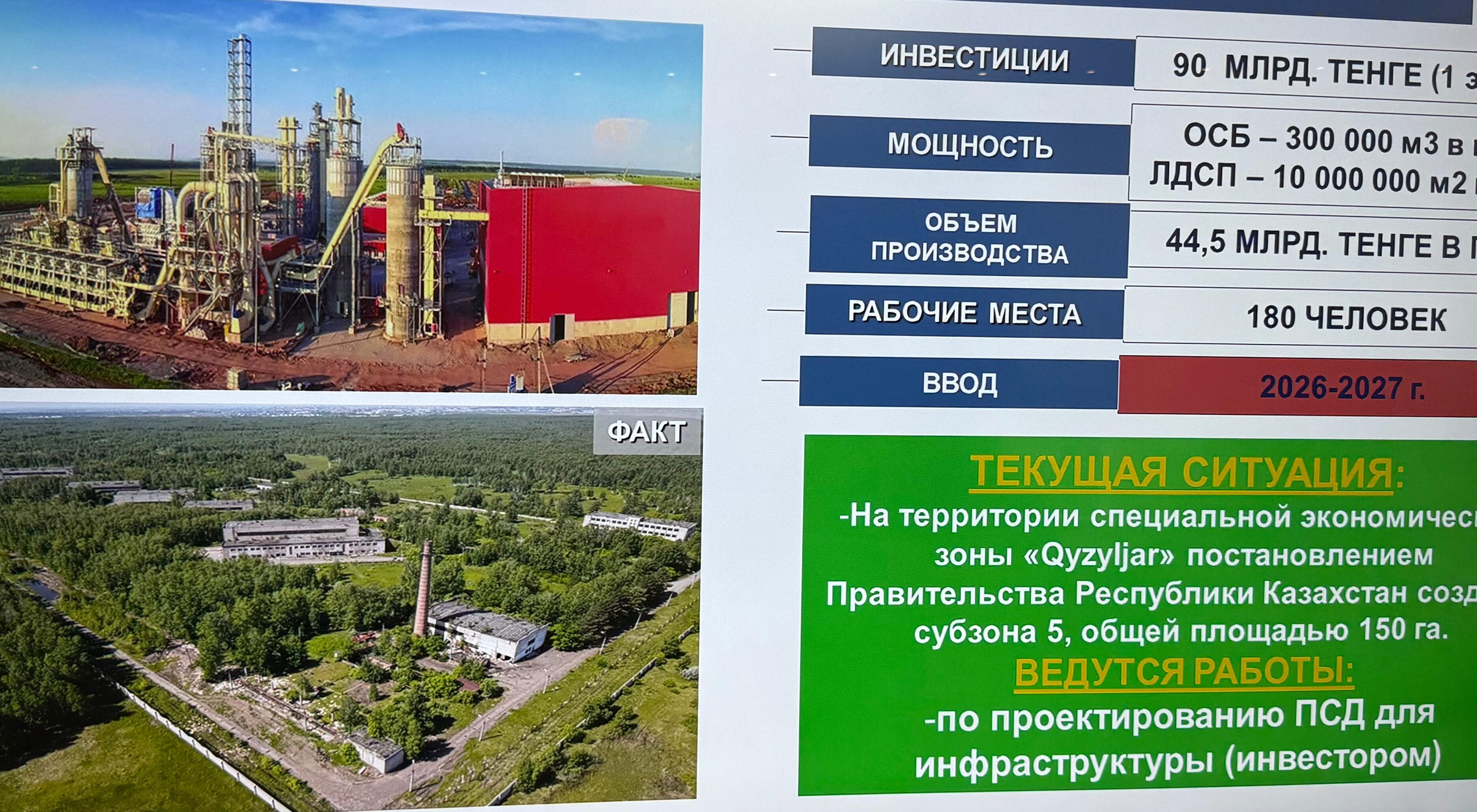 Деревообрабатывающий завод за 90 млрд тенге построит инвестор из Катара в СКО