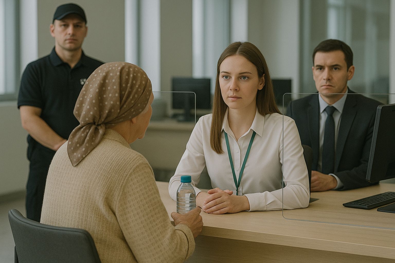 Пришла серьезно поговорить о том, чтобы снизить ежемесячный платеж по кредиту, и взяла с собой бутылку с бензином. В Петропавловске 70-летняя