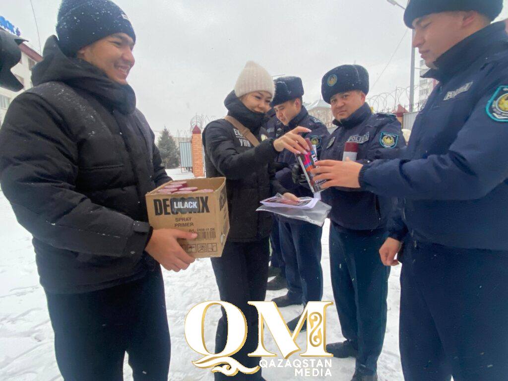 Краской по преступности: полицейские и волонтеры Петропавловска стирают путь к наркоторговцам