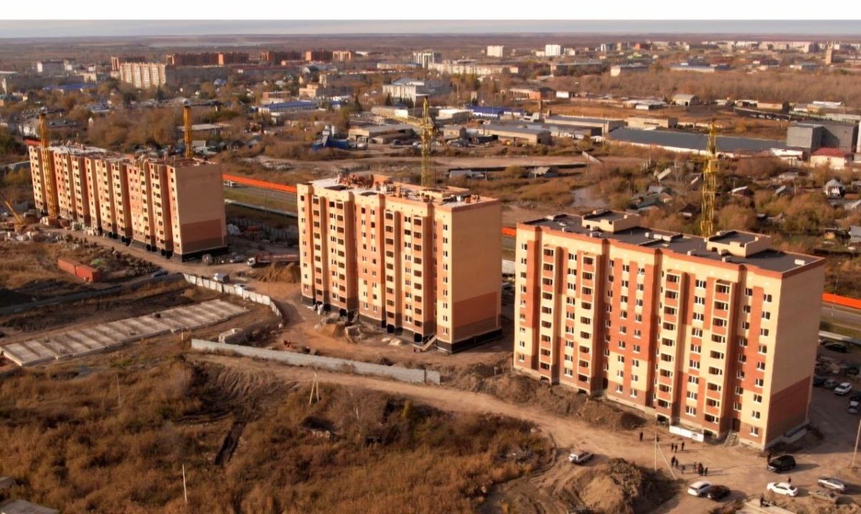 На месте частного сектора Копая — новый микрорайон: строительный бум продолжается в Петропавловске