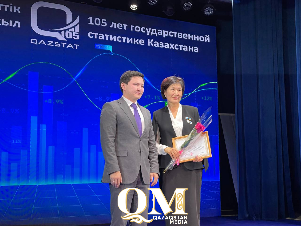 Работников и ветеранов департамента статистики наградили в честь 105-летия службы в Петропавловске