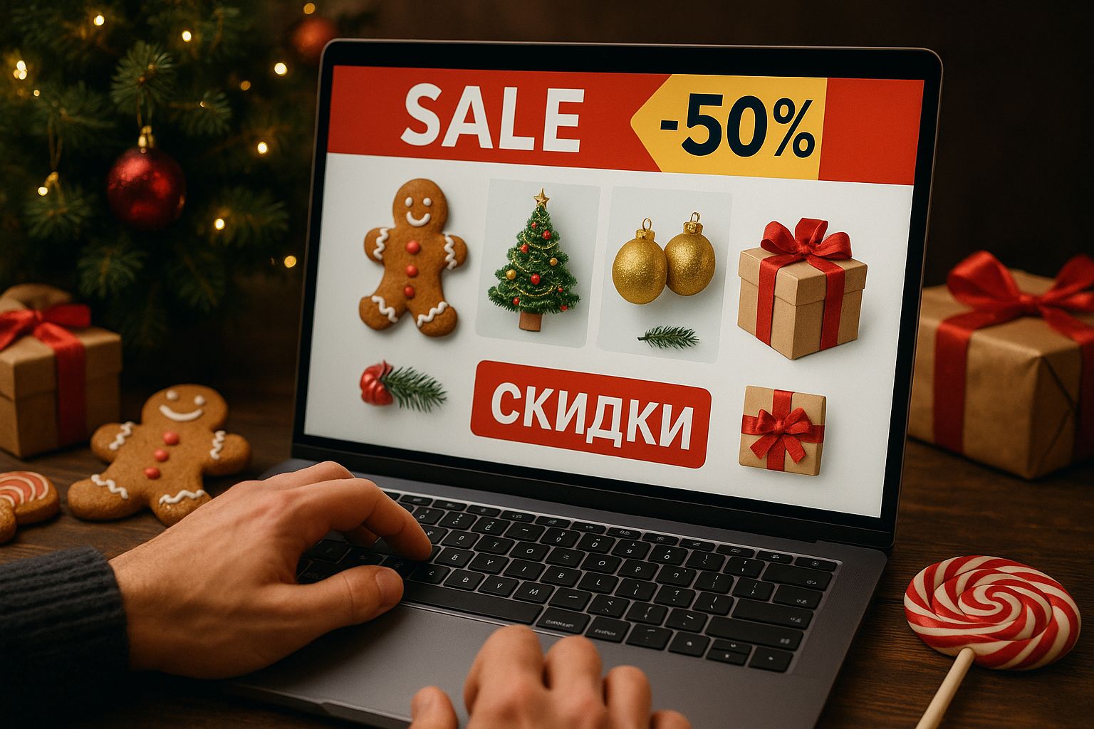Елки, игрушки и сладости со скидкой. Как не нарваться на фейк и не потерять деньги
