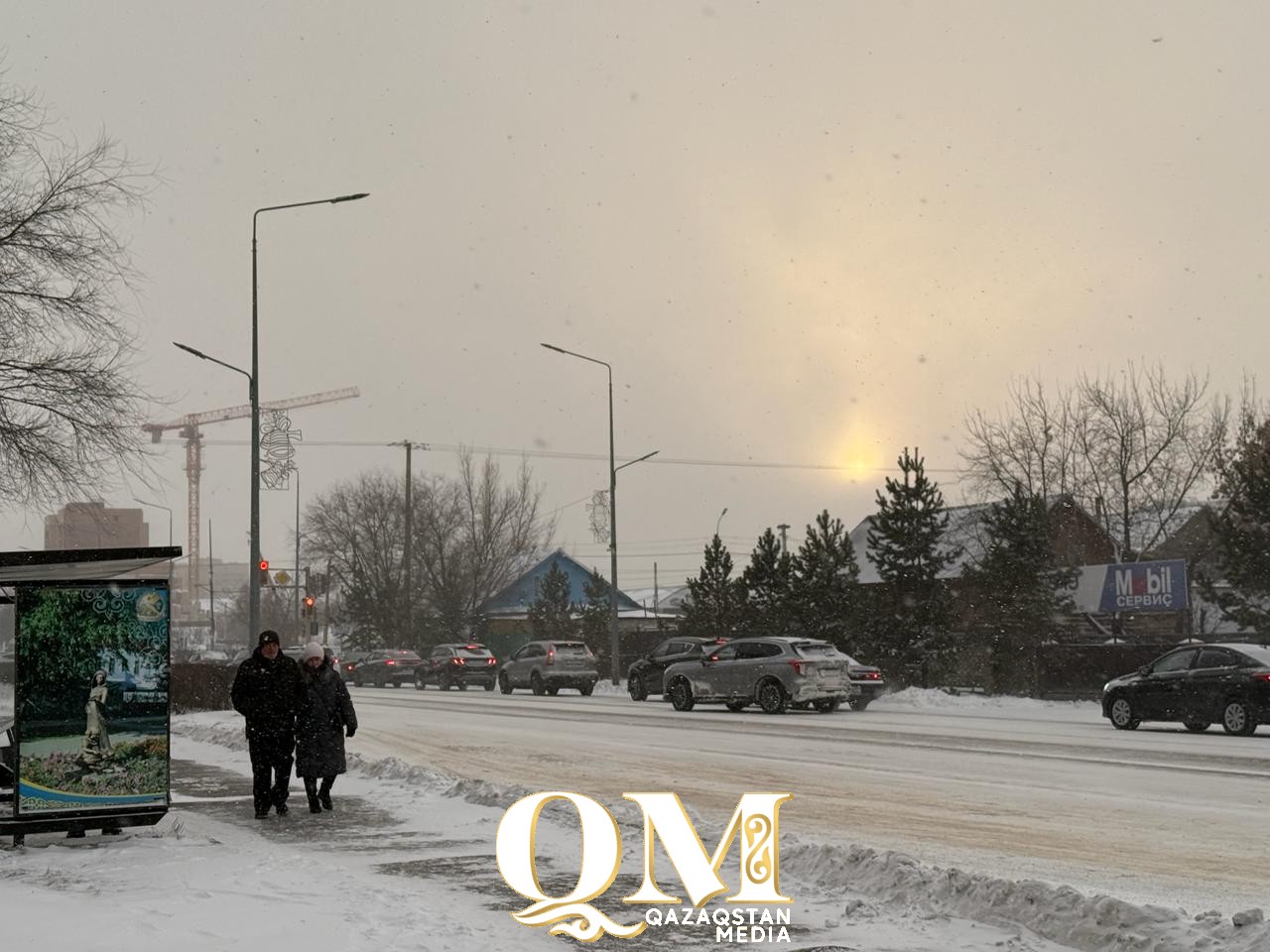 Метель с размахом: мощный циклон атакует Северный Казахстан