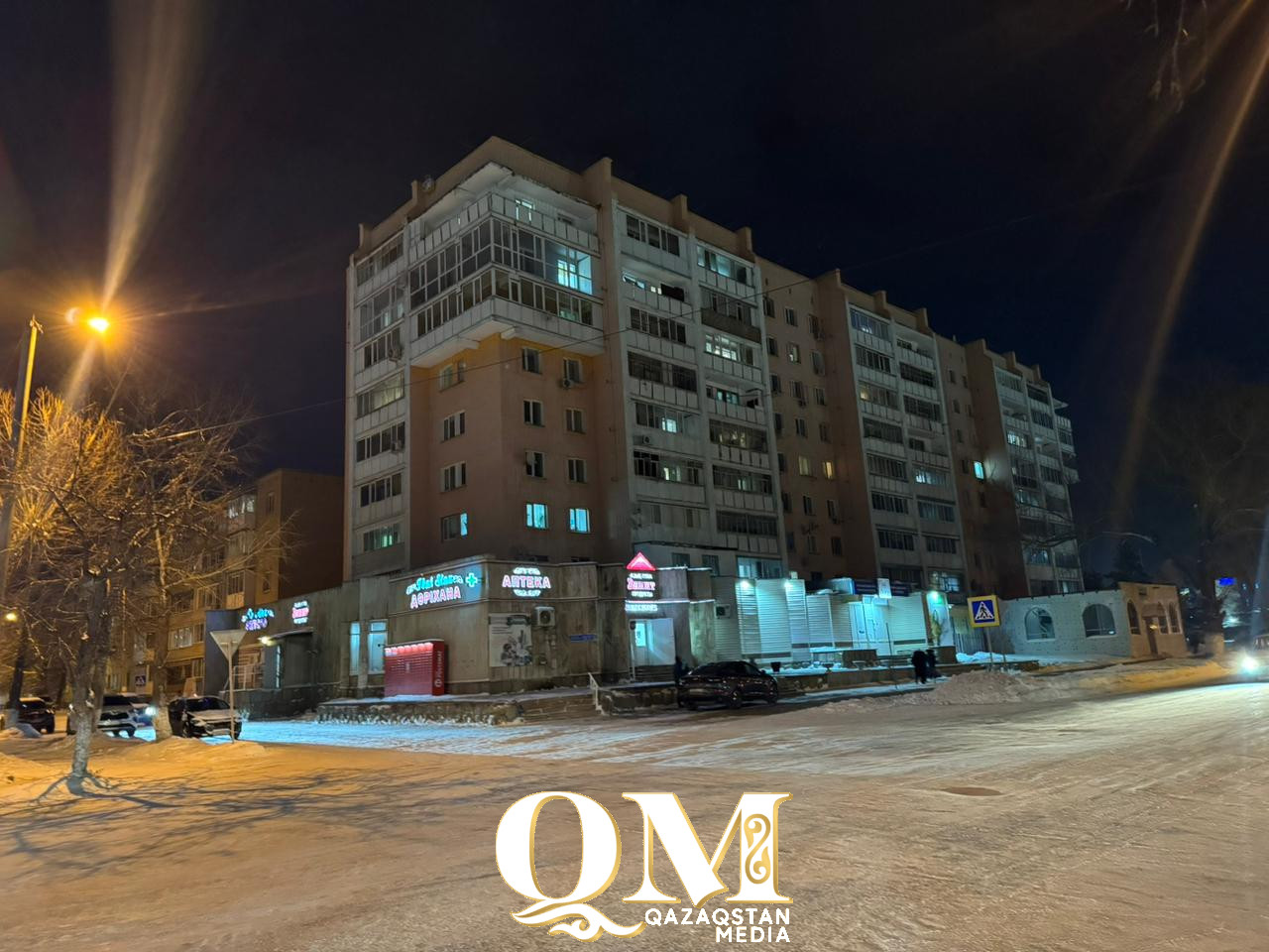 Огни небольшого города - аким Петропавловска поручил вернуть фасадную подсветку домов