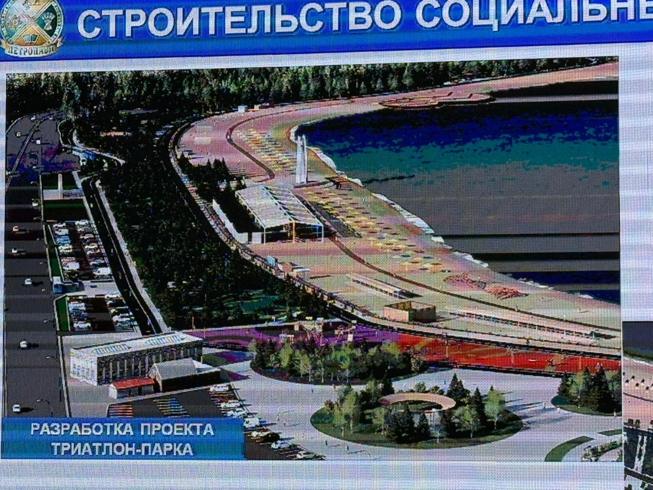Пирс, амфитеатр и релакс-зона: ПСД триатлон-парка вокруг озера Пестрого разработали в Петропавловске