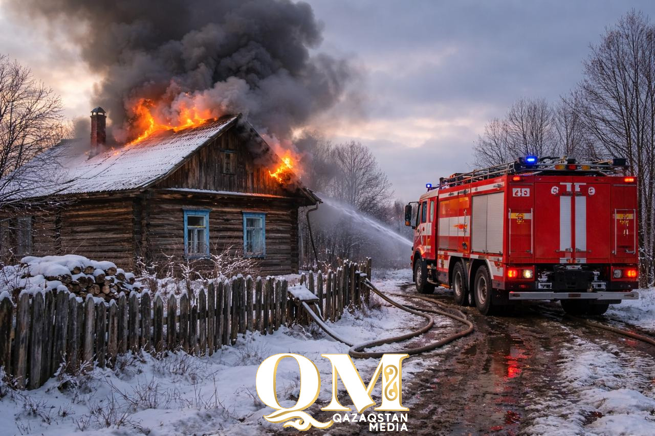 Два пенсионера сгорели в Жамбылском районе СКО