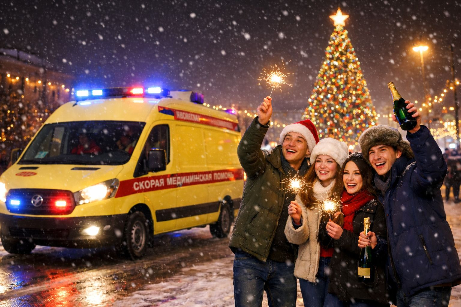 До тысячи вызовов в сутки: почему скорая помощь в Новый год работает на пределе
