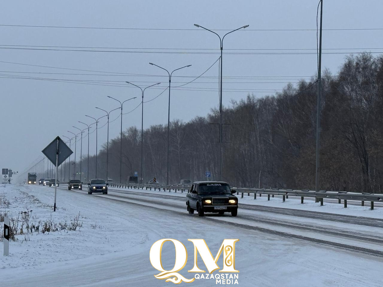 Трассы закрыли из-за дождя на севере Казахстана