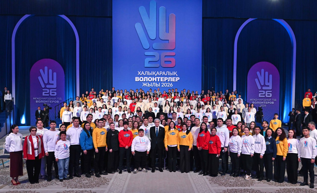 Тоқаев: Ерікті болу – игі істер жасау, жақсылық істеп, өзгеге үлгі көрсету