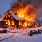 Отец с двумя маленькими детьми сгорел в пожаре в районе Магжана Жумабаева СКО