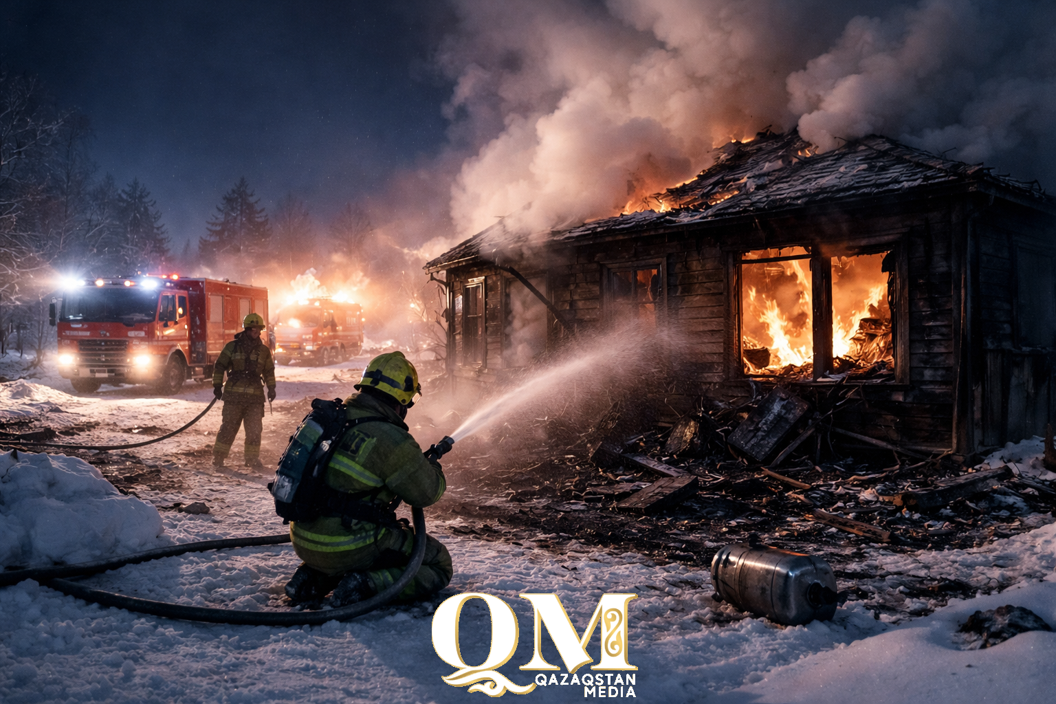 Мужчина и 5-летний ребенок погибли в пожаре в Кызылжарском районе СКО