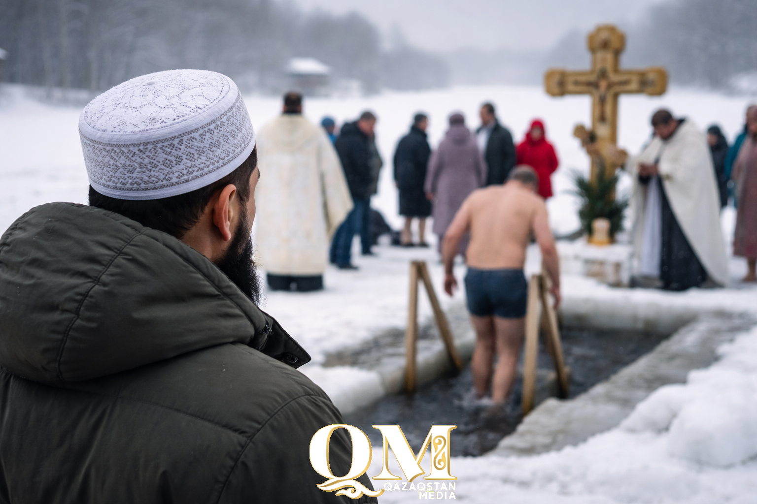 Крещение — не ритуал для всех: мусульманам Казахстана не советуют купаться в проруби