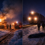 Трагедии в СКО: женщина погибла в огне, мужчину сбил поезд