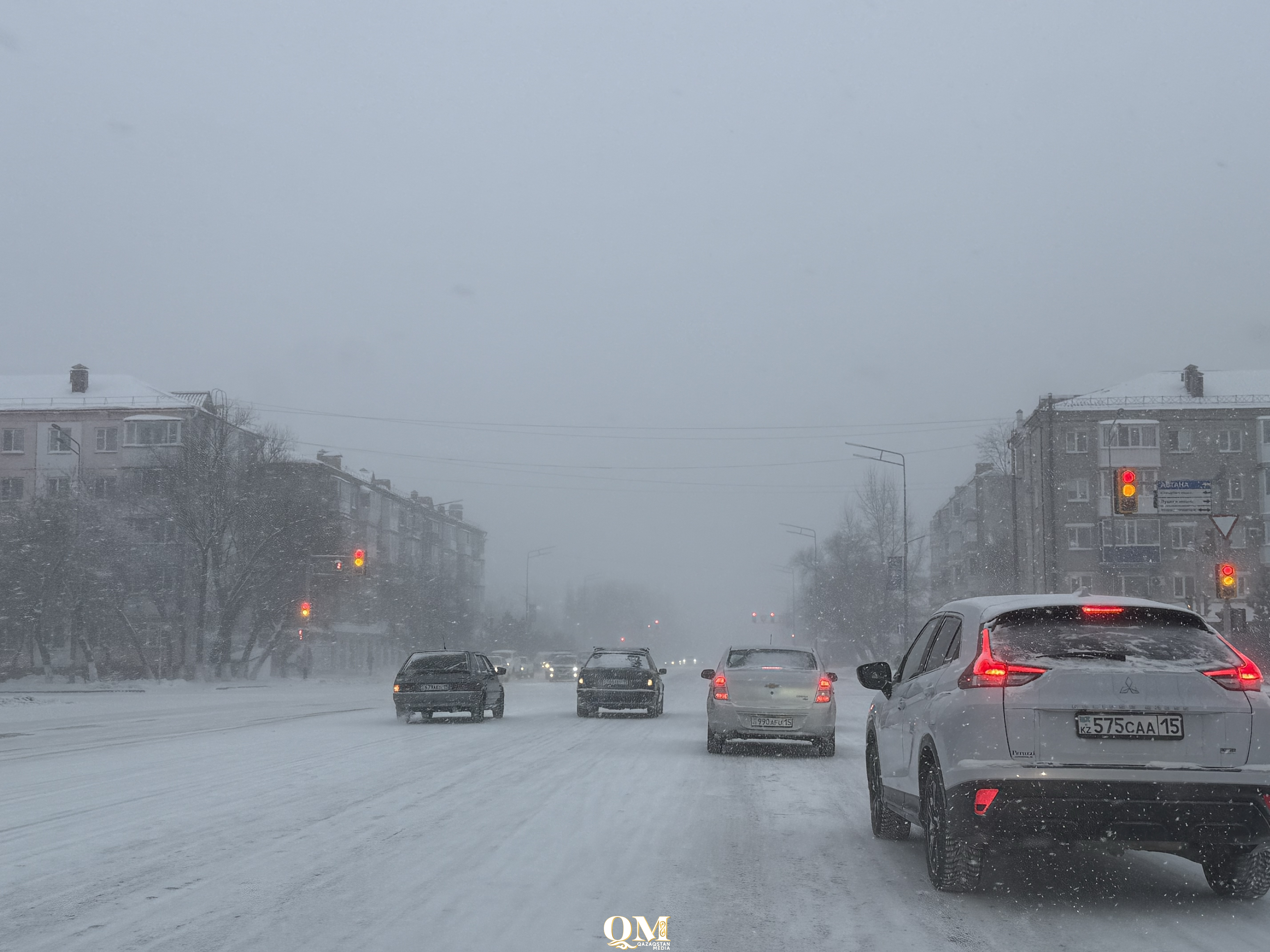 Циклоны несут мороз и снег на север Казахстана