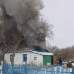 Шал ақын ауданында өрт: жас отбасы баспанасыз қалды