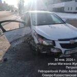 80-летний водитель и 77-летняя пассажирка попади в ДТП в Петропавловске