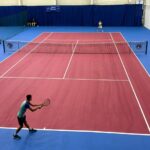 Юные теннисисты борются за победу на международном турнире в Петропавловске