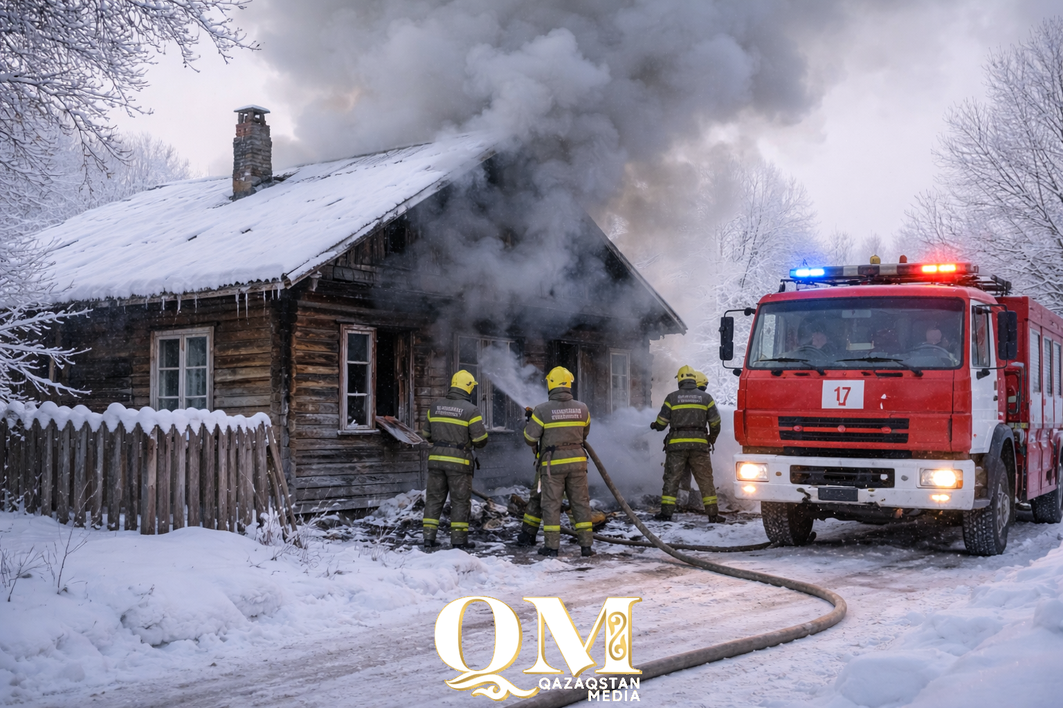 68-летняя женщина сгорела в собственном доме в СКО