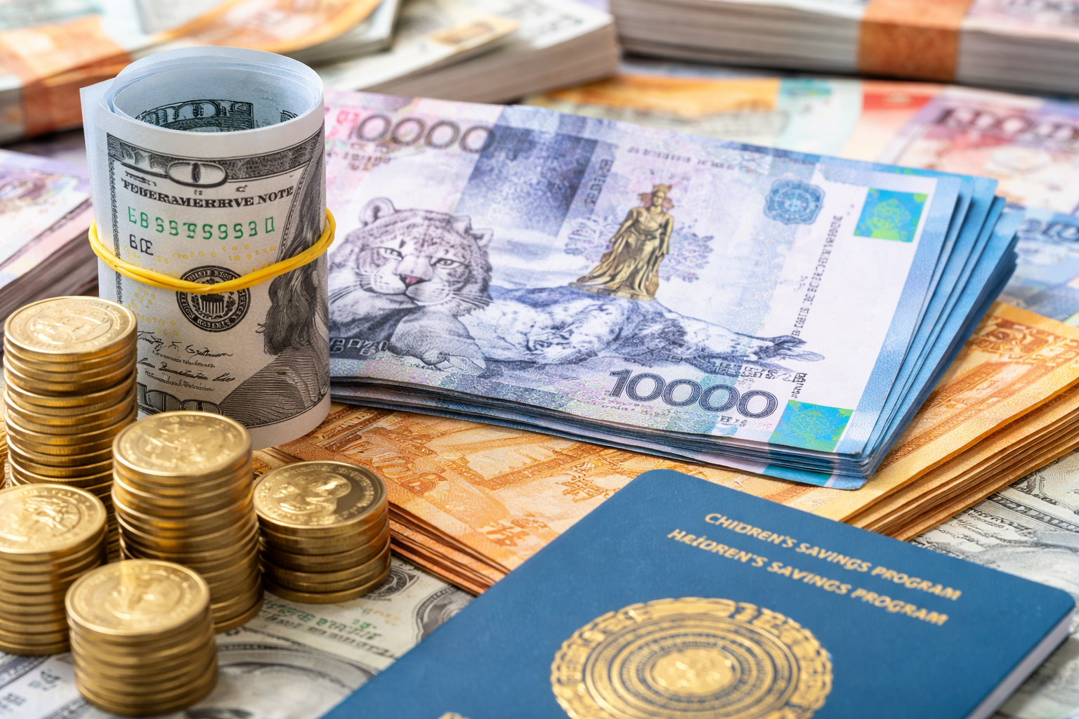 По 130,71 долларов начислили на счета юных казахстанцев