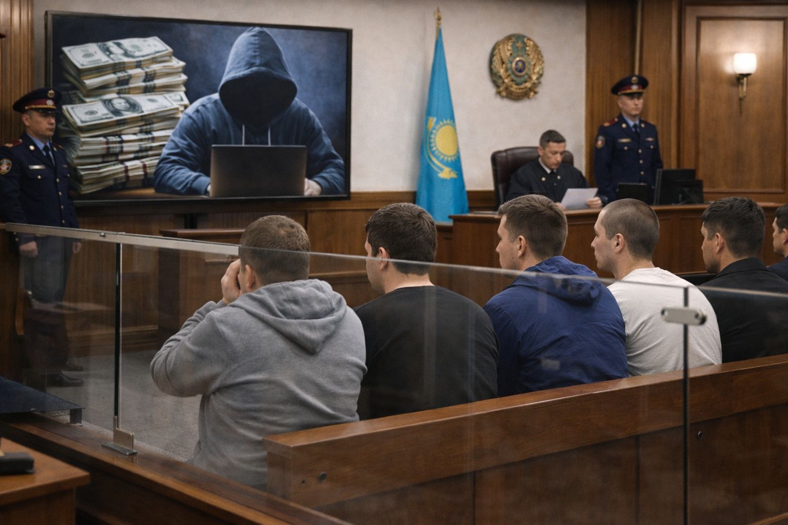 Пятерых парней за пособничество интернет-мошенникам судят в Петропавловске