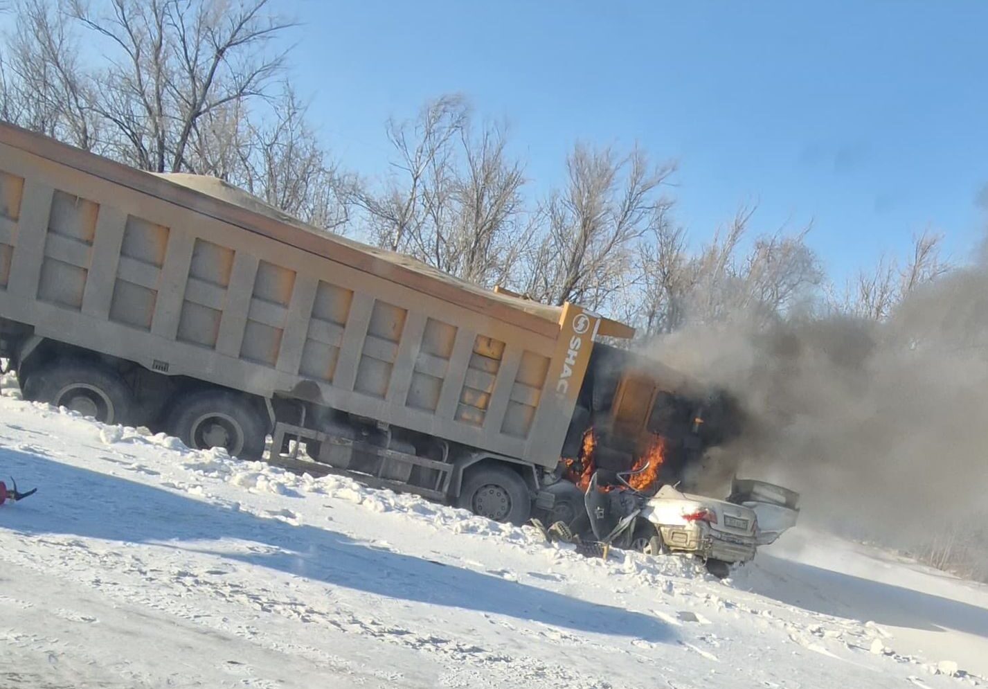 Заживо сгорели в машине. Стали известны новые подробности страшного ДТП в СКО