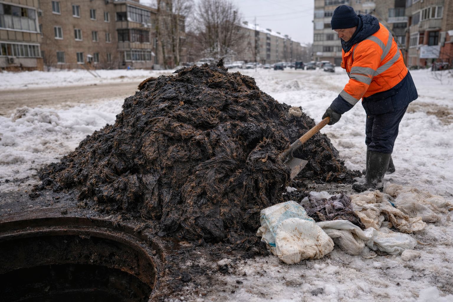 Прокладки, памперсы и тряпки вывели из строя канализацию Петропавловска