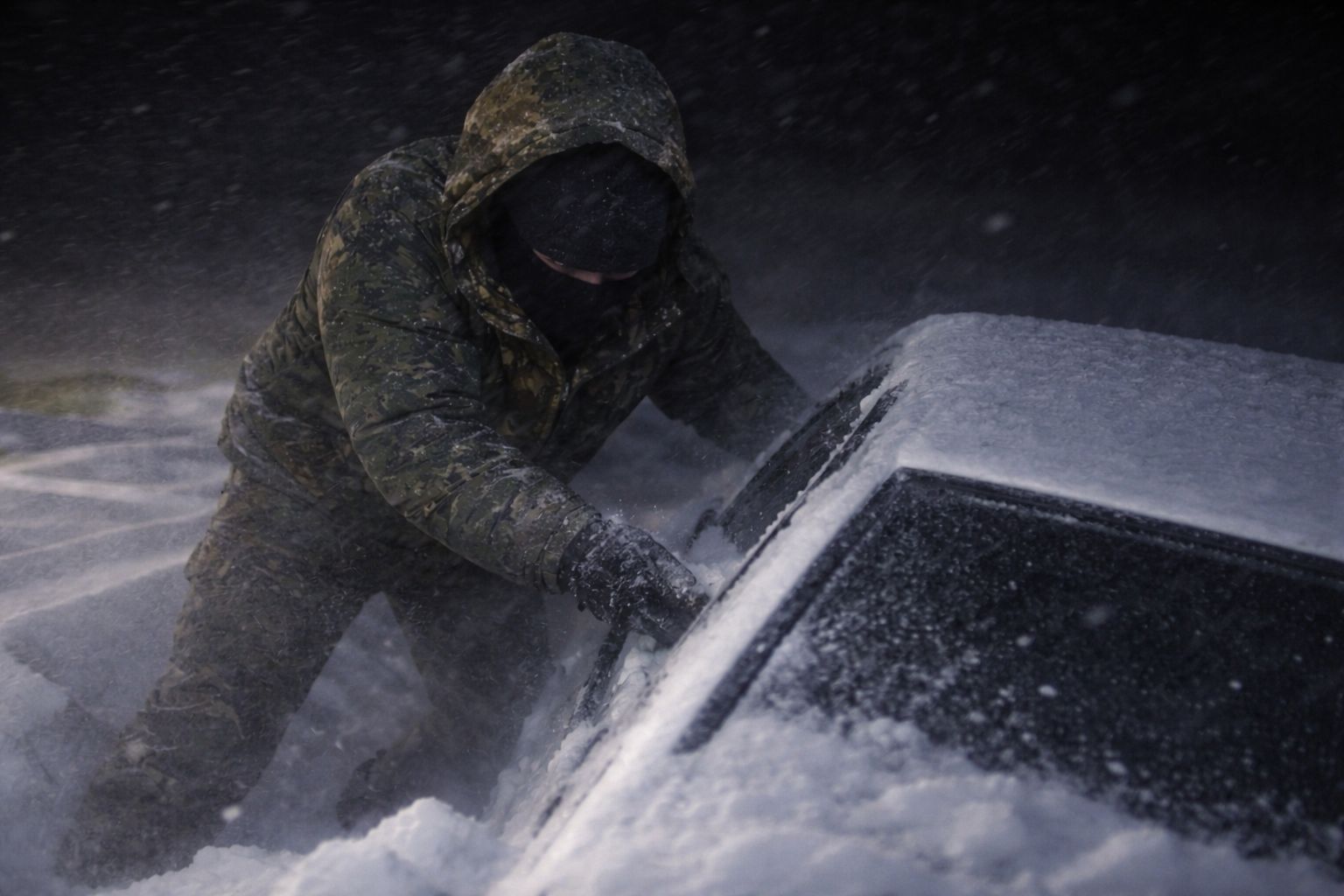 Поехал на рыбалку и пропал во время метели. Всю ночь 61-летнего мужчину искали в СКО