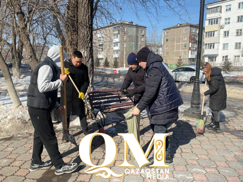 Петропавлда еріктілер тазалық шарасын өткізді