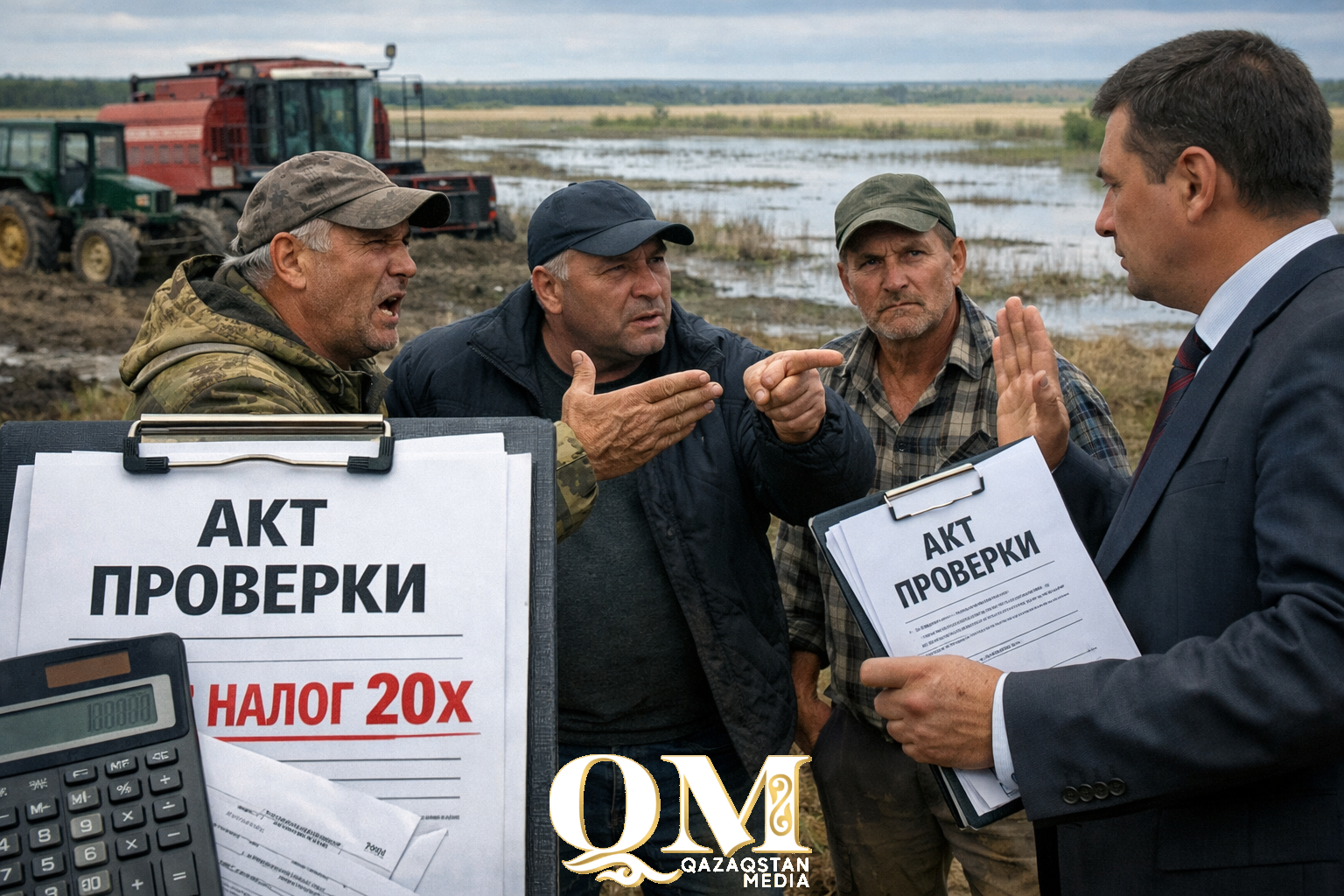 Паводок не учли, налоги в 20 раз подняли: аграрии СКО оспаривают результаты проверки