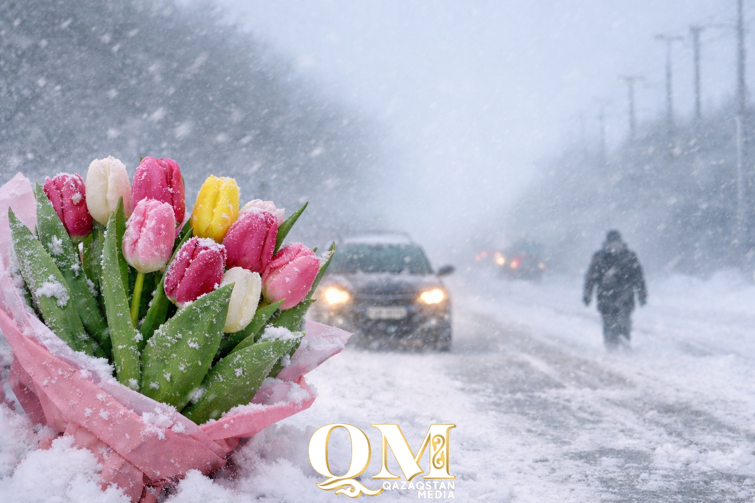Весной и не пахнет: метели и сильный ветер прогнозируются 8 Марта на севере Казахстана