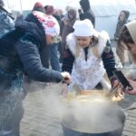 Наурыз с кулинарным шоу и этнодефиле отметили в Тимирязевском районе СКО