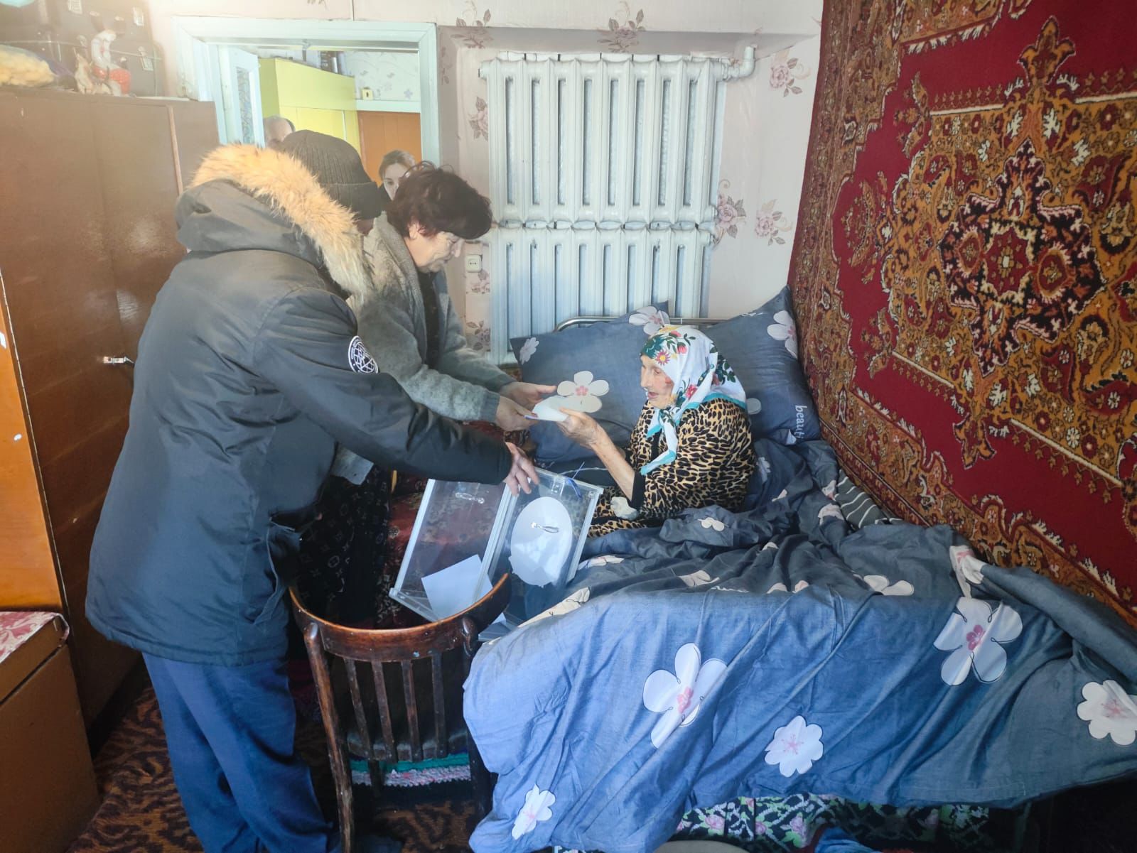 Долгожительница Есильского района приняла участие в референдуме