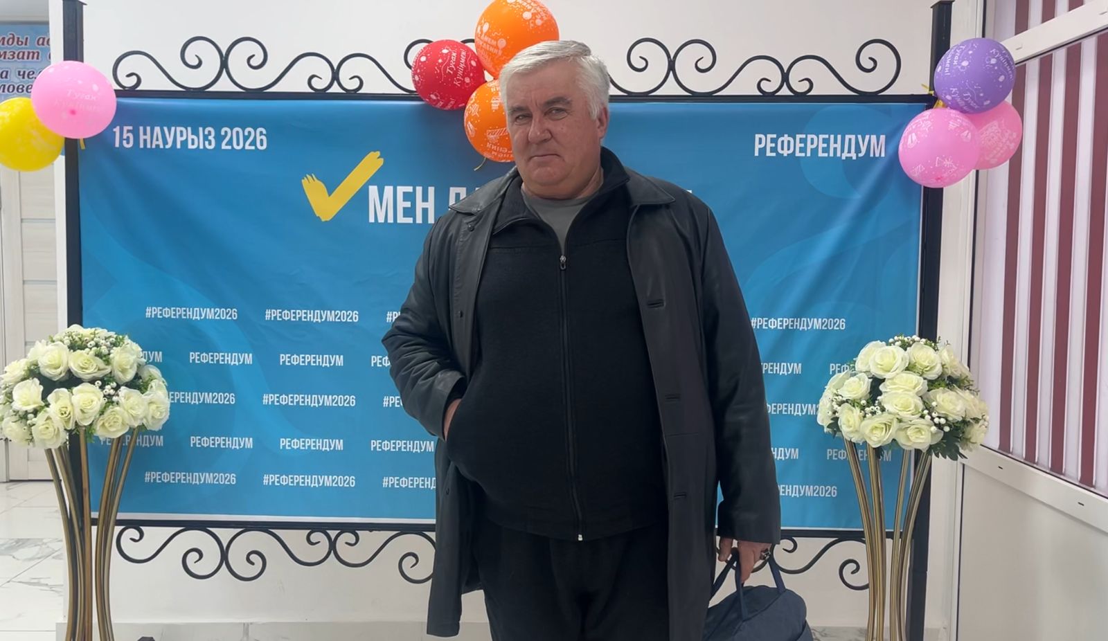 В свой день рождения на референдум пришел житель Есильского района СКО
