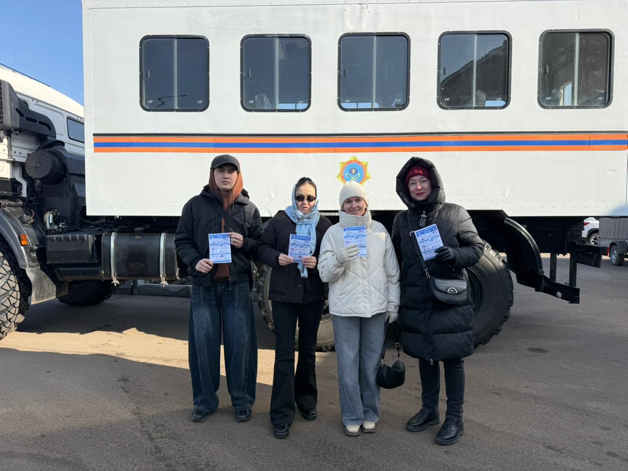 Акцию «Осторожно, тонкий лед!» провели на озере Пестром в Петропавловске