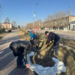 Тайынша ауданында «Таза бейсенбі» ауқымды акциясы аясын да көшелер жаңартылуда