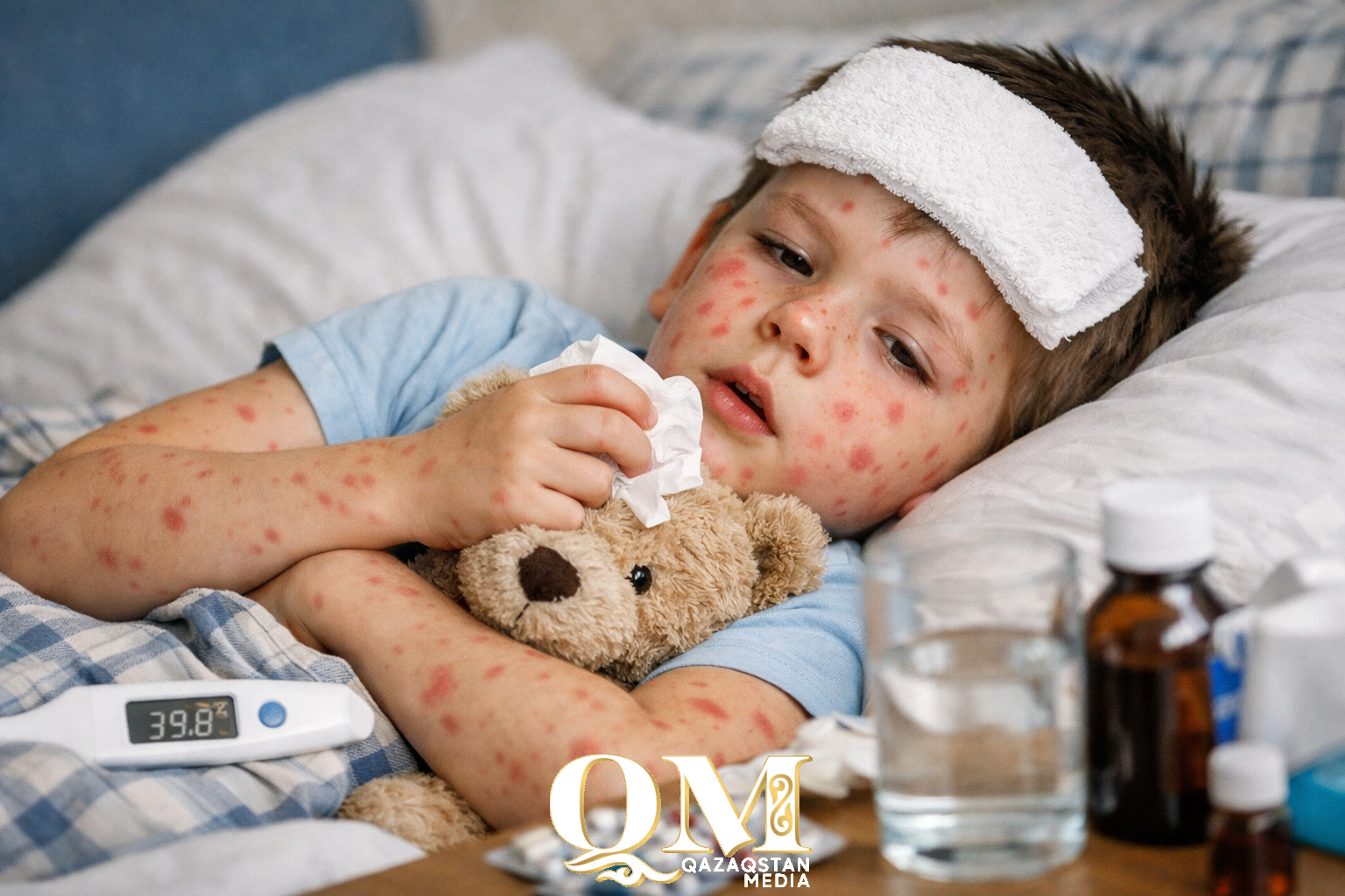 Корь продолжает распространяться в СКО – чаще болеют дети