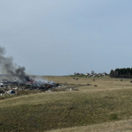 Горящие свалки угрожают селам и лесам Северо-Казахстанской области
