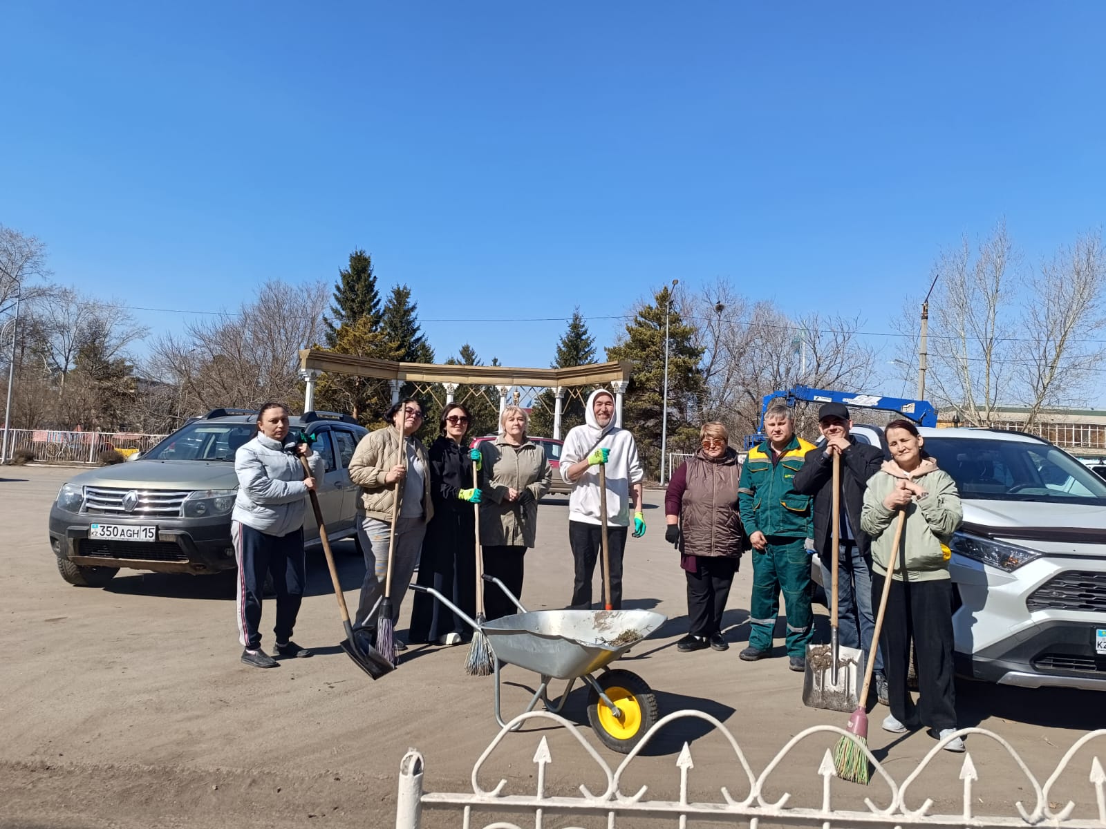 Ғ.Мүсірепов ауданындағы Новоишимское ауылында тазалық шарасы өтті