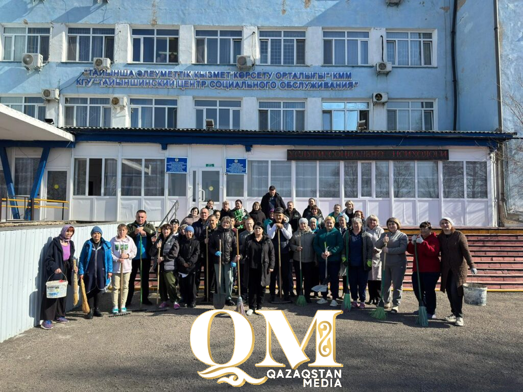 Масштабная акция «Чистый четверг» преображает улицы в Тайыншинском районе СКО